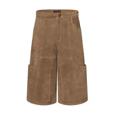 LOUIS VUITTON Nigo FW25 Suede Utility Shorts Collaboration. 1AIM18