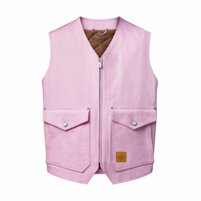 LOUIS VUITTON Nigo FW25 Utility Vest with Zipper Pockets 1AILVV