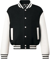 LOUIS VUITTON x Nigo FW25 Wool-Blend Leather Varsity Jacket for Men 1AIMWM LOUIS VUITTON x Nigo FW25 Wool-Blend Leather Varsity Jacket for Men 1AIMWM