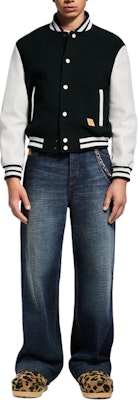 LOUIS VUITTON x Nigo FW25 Wool-Blend Leather Varsity Jacket for Men 1AIMWM Lookbook LOUIS VUITTON x Nigo FW25 Wool-Blend Leather Varsity Jacket for Men 1AIMWM