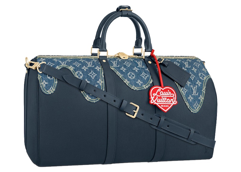 Louis Vuitton x Nigo Keepall Bandouliere 50 Monogram Blue