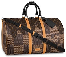 Louis Vuitton x Nigo Keepall Bandouliere Damier Ebene Giant 50 Brown Louis Vuitton x Nigo Keepall Bandouliere Damier Ebene Giant 50 Brown