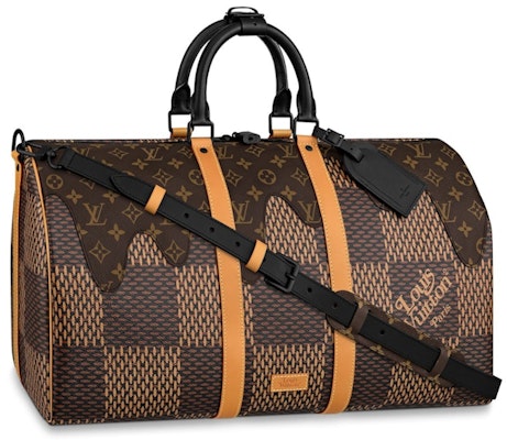 Louis Vuitton x Nigo Keepall Bandouliere Damier Ebene Giant 50 Brown Buy Louis Vuitton x Nigo Keepall Bandouliere Damier Ebene Giant 50 Brown