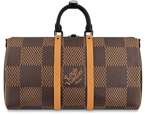 Louis Vuitton x Nigo Keepall Bandouliere Damier Ebene Giant 50 Brown Order Louis Vuitton x Nigo Keepall Bandouliere Damier Ebene Giant 50 Brown