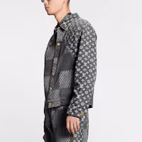 Details for LOUIS VUITTON x NIGO LV2 Floral Patchwork Denim Jacket Black Men’s 1A88WU