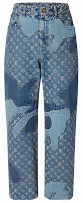 LOUIS VUITTON x NIGO LV2 Monogram Patchwork Denim Jeans Blue . 1A9GGJ Buy LOUIS VUITTON x NIGO LV2 Monogram Patchwork Denim Jeans Blue . 1A9GGJ