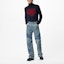Lookbook LOUIS VUITTON x NIGO LV2 Monogram Patchwork Denim Jeans Blue . 1A9GGJ