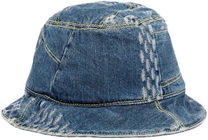 LOUIS VUITTON x NIGO Monogram Denim Bucket Hat with Classic Logo MP2733+MP2734 LOUIS VUITTON x NIGO Monogram Denim Bucket Hat with Classic Logo MP2733+MP2734