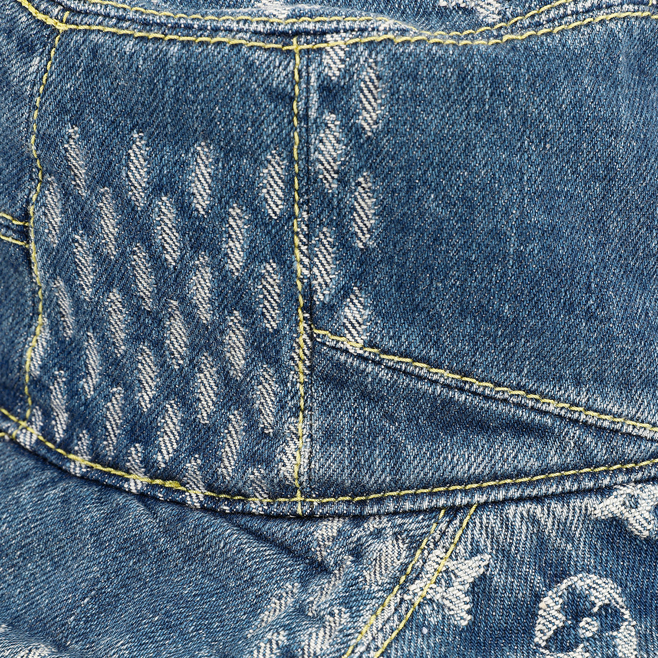 Purchase LOUIS VUITTON x NIGO Topi Bucket Monogram Denim dengan Logo Klasik. MP2733+MP2734