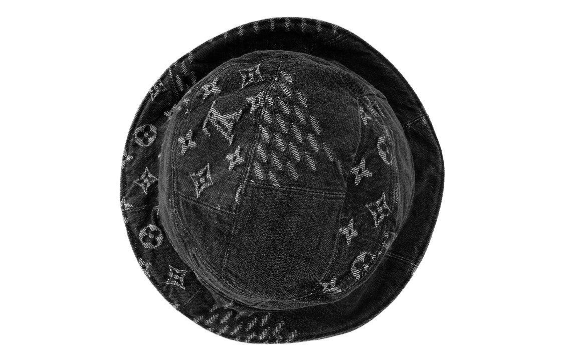 Purchase Topi Bucket Katun Louis Vuitton x NIGO Monogram Print Logo Patchwork. MP2746