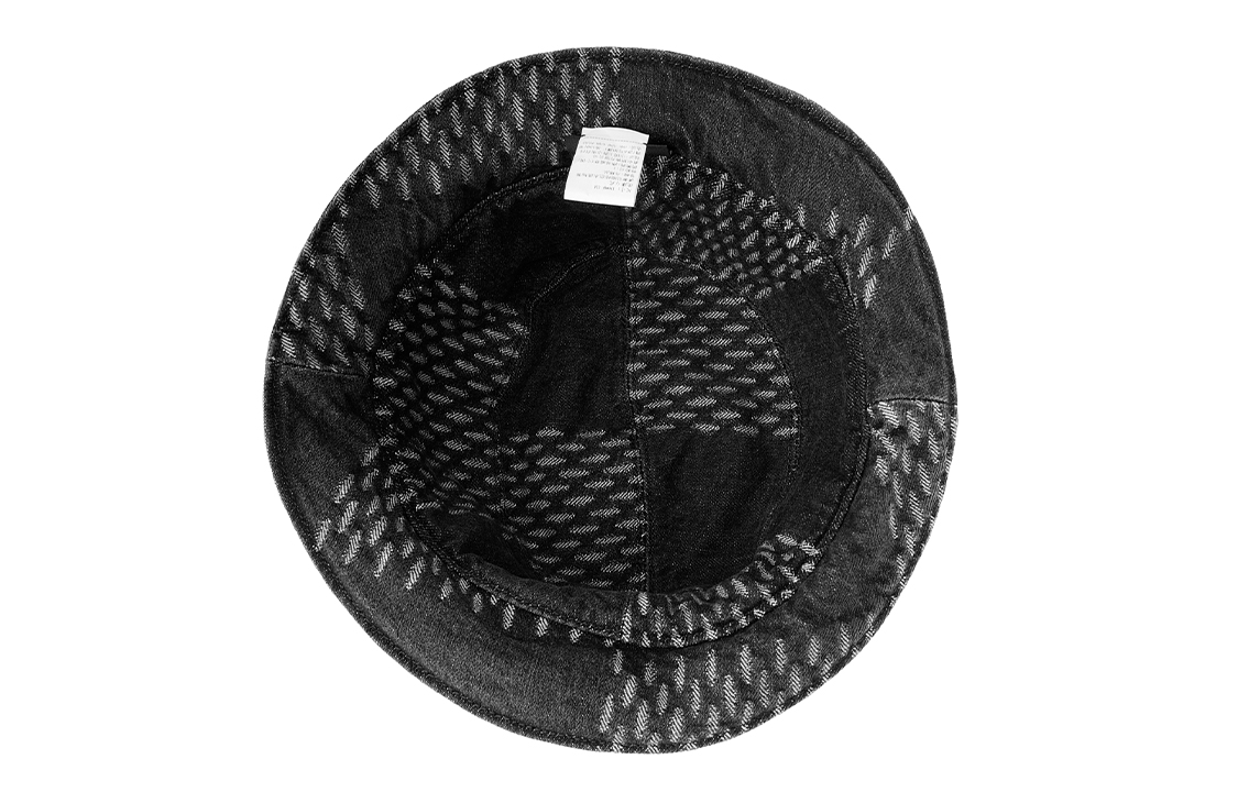 Details for Topi Bucket Katun Louis Vuitton x NIGO Monogram Print Logo Patchwork. MP2746