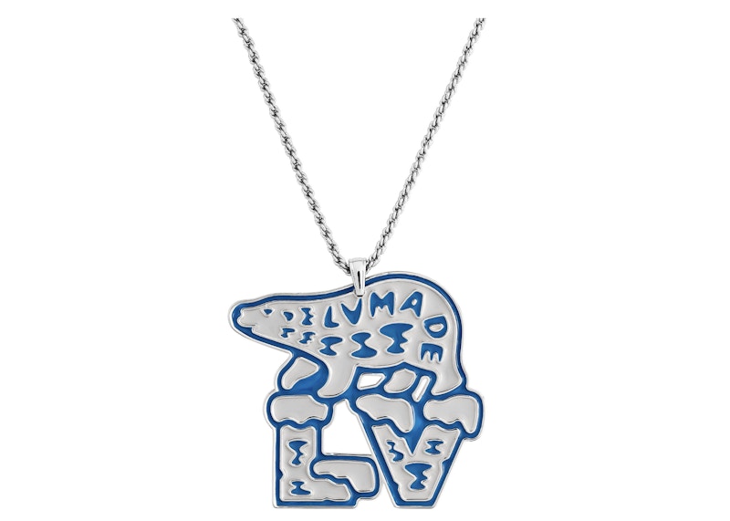 Louis Vuitton x Nigo Mountain Bear Necklace Silver