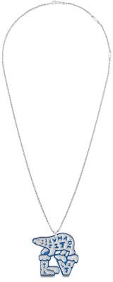 Louis Vuitton x Nigo Mountain Bear Necklace Silver Order Louis Vuitton x Nigo Mountain Bear Necklace Silver