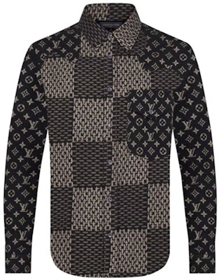 Camisa Negra Louis Vuitton x Nigo Patchwork 1A7YGE Order Camisa Negra Louis Vuitton x Nigo Patchwork 1A7YGE