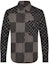 Order Camisa Negra Louis Vuitton x Nigo Patchwork 1A7YGE