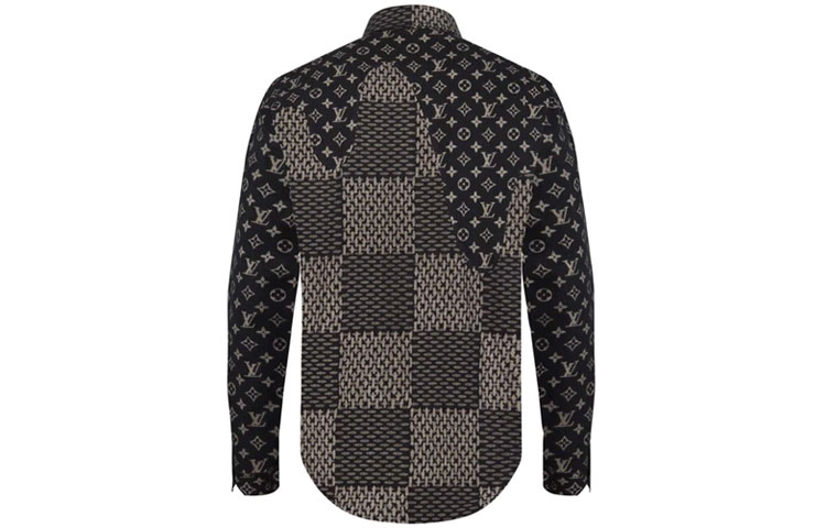 Lookbook Camisa Negra Louis Vuitton x Nigo Patchwork 1A7YGE