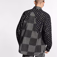 Purchase ルイ・ヴィトン x ニゴ パッチワーク シャツ ブラック 1A7YGE