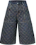 Buy LOUIS VUITTON x Nigo Seluar Kargo Denim Berquilting & Bersulam FW25 1AILV7