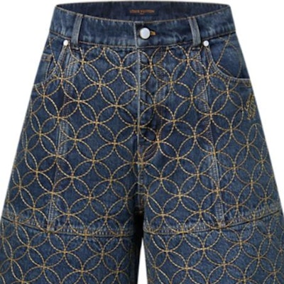 LOUIS VUITTON x Nigo Seluar Kargo Denim Quilted Sulaman FW25 1AILV9 Purchase LOUIS VUITTON x Nigo Seluar Kargo Denim Quilted Sulaman FW25 1AILV9