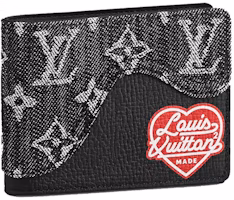 Louis Vuitton x Nigo Slender Wallet Monogram Black Louis Vuitton x Nigo Slender Wallet Monogram Black