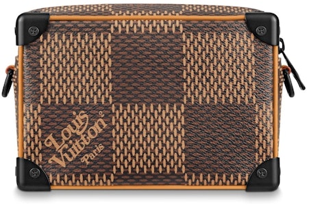 Louis Vuitton x Nigo Soft Trunk Damier Ebene Gergasi Mini Coklat Order Louis Vuitton x Nigo Soft Trunk Damier Ebene Gergasi Mini Coklat