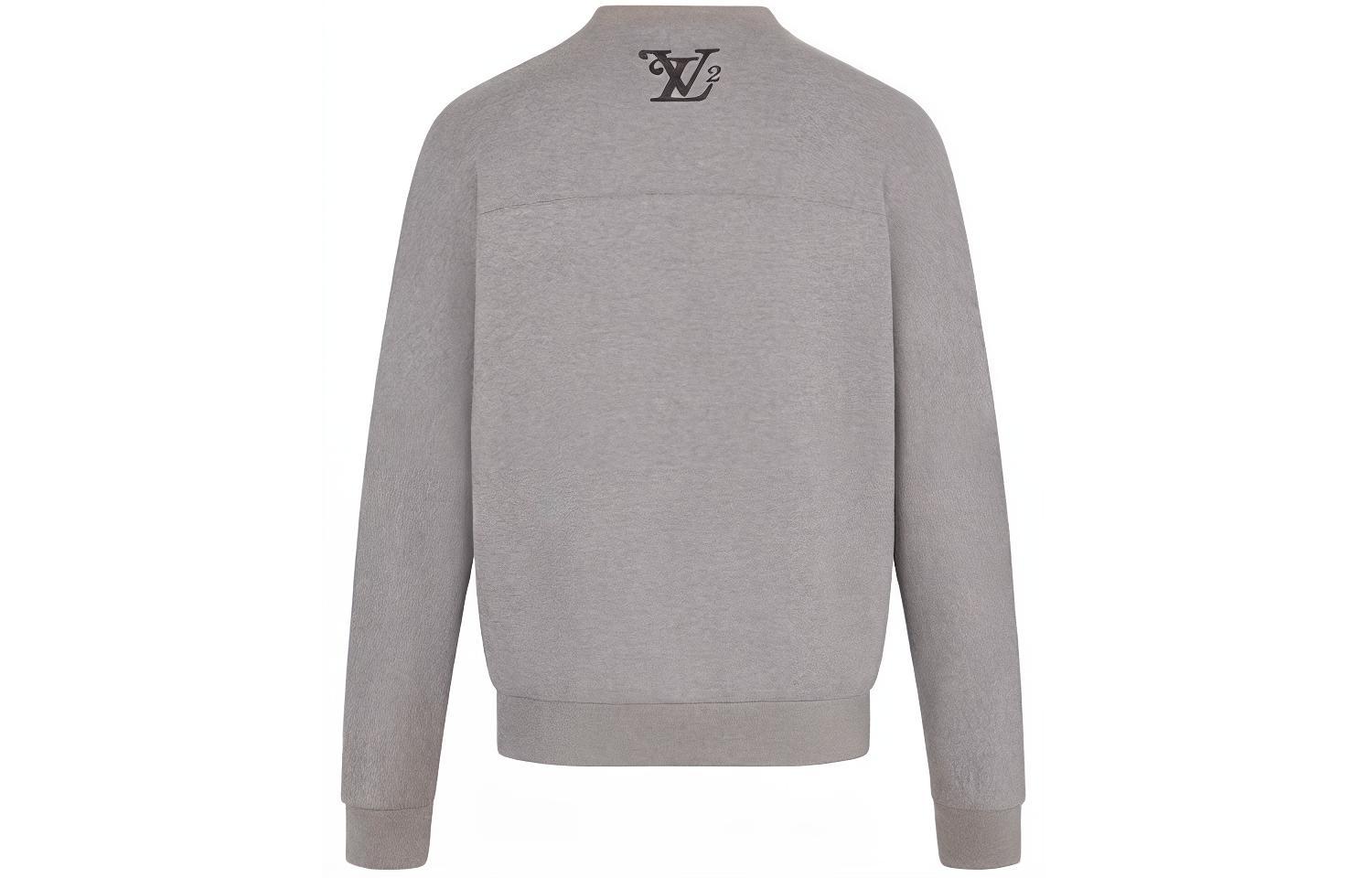 Lookbook 루이비통 x 니고 스퀘어드 그레이 유니섹스 풀오버 스웨트셔츠 캐주얼웨어 1A7X6Z