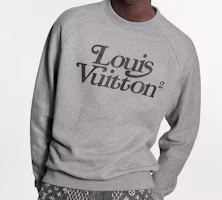 Purchase Louis Vuitton x Nigo Squared Grey Unisex Pullover Sweatshirt Casualwear 1A7X6Z