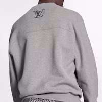 Details for Louis Vuitton x Nigo Squared Grey Unisex Pullover Sweatshirt Casualwear 1A7X6Z