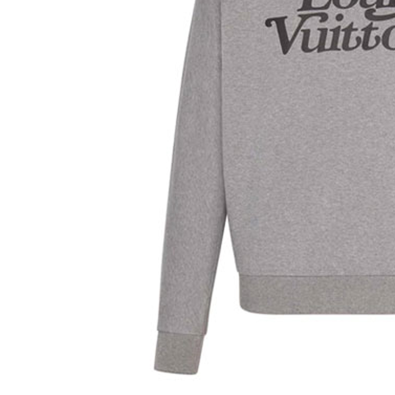 Sizing 루이비통 x 니고 스퀘어드 그레이 유니섹스 풀오버 스웨트셔츠 캐주얼웨어 1A7X6Z