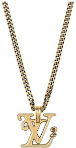 路易威登 x Nigo 金色方形项链 Buy 路易威登 x Nigo 金色方形项链