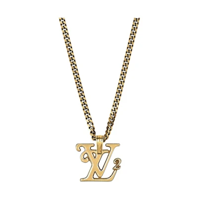 Louis Vuitton x Nigo Squared Necklace Gold