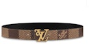 Buy Louis Vuitton x Nigo Squared Reversible Belt Damier Ebene Giant 40MM Brown