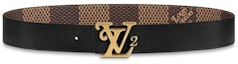 Lookbook Louis Vuitton x Nigo Squared Reversible Belt Damier Ebene Giant 40MM Brown