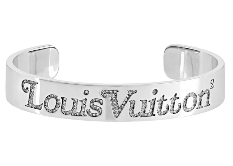 Louis Vuitton x Nigo Squared Strass Bracelet Silver