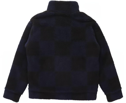 LOUIS VUITTON x NIGO SS22 Checkered Fleece Zip Jacket Blue 1A9GKS Lookbook LOUIS VUITTON x NIGO SS22 Checkered Fleece Zip Jacket Blue 1A9GKS