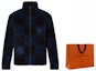 Shop LOUIS VUITTON x NIGO SS22 Checkered Fleece Zip Jacket Blue 1A9GKS
