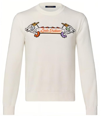 Sweatshirt Lelaki LOUIS VUITTON x NIGO SS22 Double Dragon Graphic Putih. 1A9GO3 Order Sweatshirt Lelaki LOUIS VUITTON x NIGO SS22 Double Dragon Graphic Putih. 1A9GO3