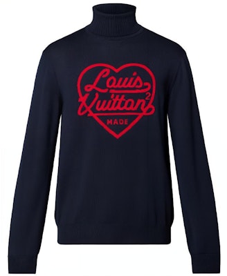 Suéter Cuello Alto Azul Hombre LOUIS VUITTON x Nigo SS22 Logo Corazón Bordado. 1A9GRA Buy Suéter Cuello Alto Azul Hombre LOUIS VUITTON x Nigo SS22 Logo Corazón Bordado. 1A9GRA