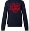 Details for Suéter Cuello Alto Azul Hombre LOUIS VUITTON x Nigo SS22 Logo Corazón Bordado. 1A9GRA