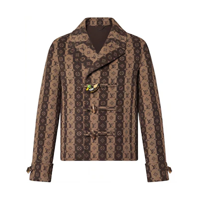 LOUIS VUITTON NIGO SS22 LV2 Monogram Short Coat Brown Jacket. 1A9K2E