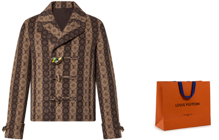 LOUIS VUITTON NIGO SS22 LV2 Monogram Short Coat Brown Jacket. 1A9K2E 圖 3