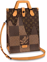 Louis Vuitton x Nigo Tote Damier Ebene Giant Mini Brown Louis Vuitton x Nigo Tote Damier Ebene Giant Mini Brown