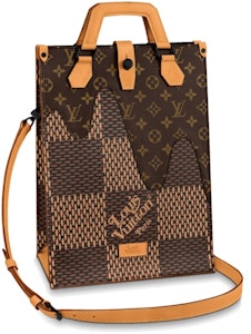 路易威登 x Nigo 大手提包Damier Ebene 巨型迷你棕色 Buy 路易威登 x Nigo 大手提包Damier Ebene 巨型迷你棕色