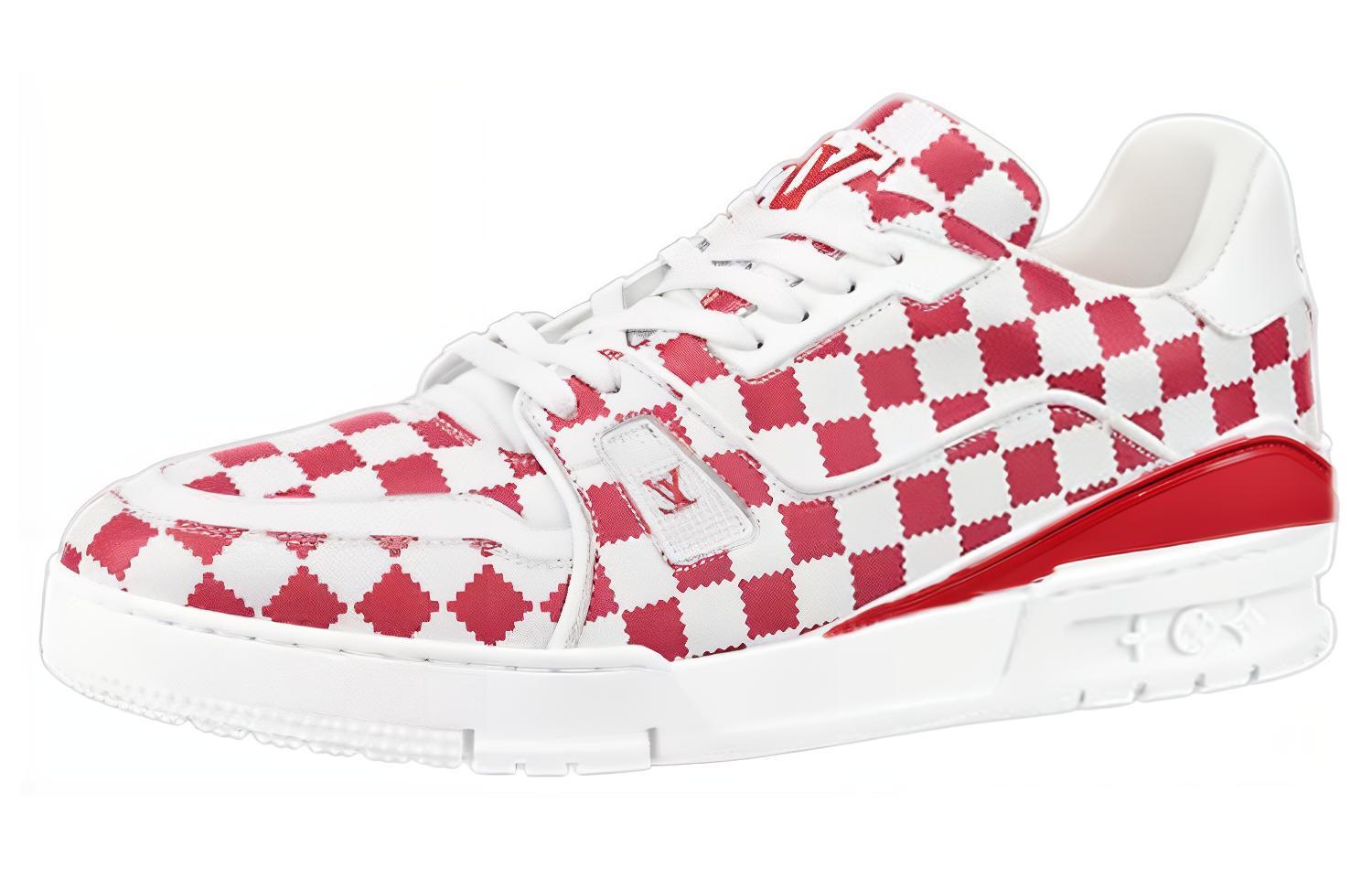 Louis Vuitton x Nigo Trainers &#x27;Red White Plaid&#x27; 1A9J85