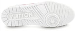 Shop Louis Vuitton x Nigo Kasut 'Merah Putih Kotak-kotak' 1A9J85