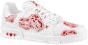 Order Louis Vuitton x Nigo Trainers 'Putih dengan Logo Hati Merah' 1A9JAD