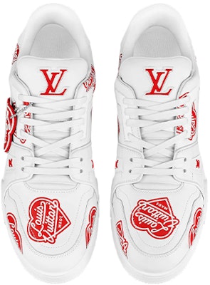 Louis Vuitton x Nigo Trainers 'White with Red Logo Hearts' 1A9JAD Lookbook Louis Vuitton x Nigo Trainers 'White with Red Logo Hearts' 1A9JAD