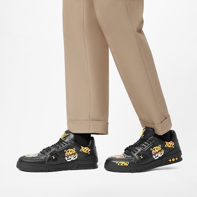 Louis Vuitton x Nigo Trainers 'White with Tiger Monogram' 1A9JBI Details for Louis Vuitton x Nigo Trainers 'White with Tiger Monogram' 1A9JBI
