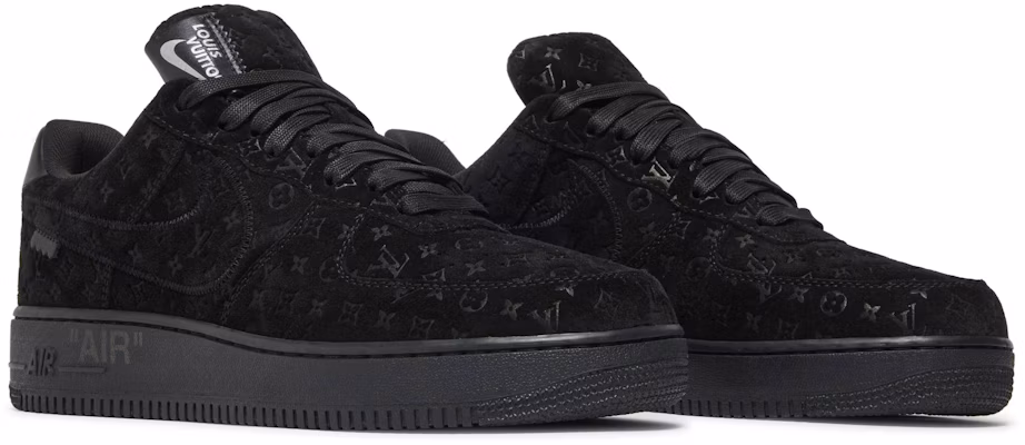 Louis Vuitton x Nike Air Force 1 Low Triple Black 1A9VD6