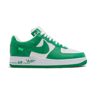 LV Nike Air Force 1 Low By Virgil Abloh 'White Green' 1A9V9U